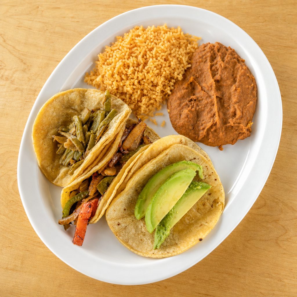 Veggie Taco Trio D#25.